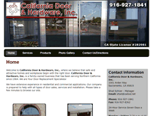 Tablet Screenshot of californiadoors.com
